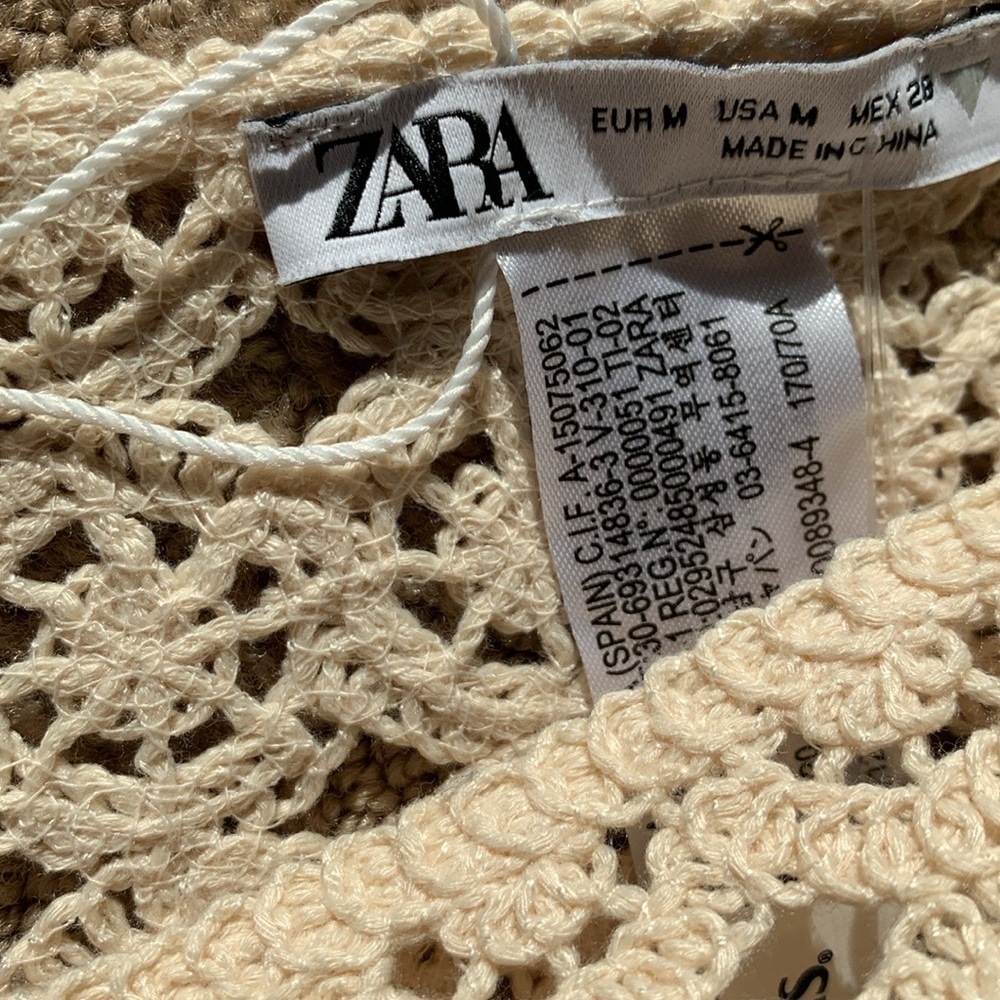 Zara Crochet Knit Fringed Mini Skirt - Picture 15 of 15
